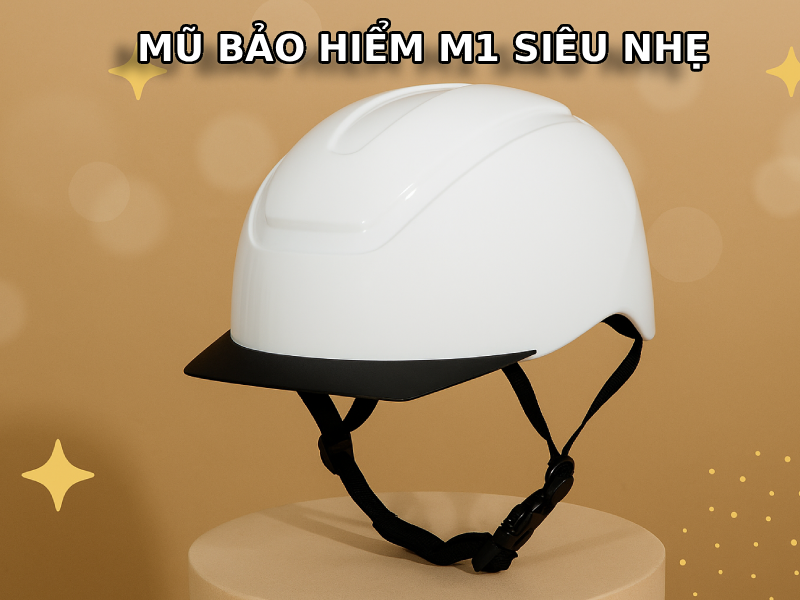 Mũ bảo hiểm M1 siêu nhẹ mang đến trải nghiệm mới