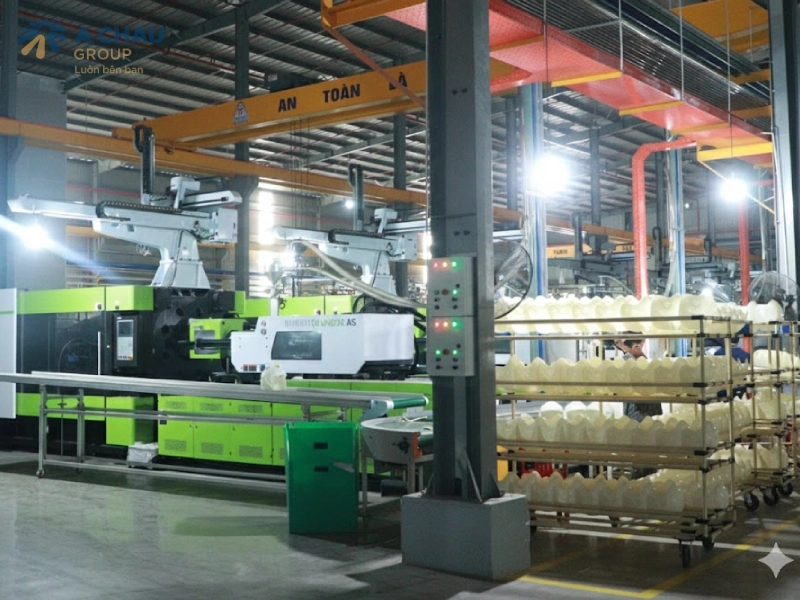 Á Châu Group có hệ thống nhà máy sản xuất mũ bảo hiểm khép kín