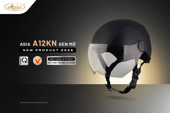 Nón bảo hiểm 1/2 có kính ASIA A12KN