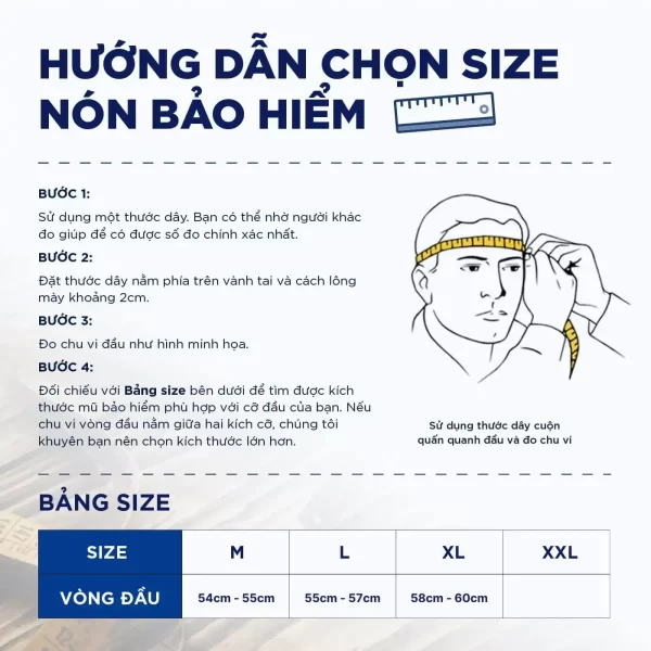 Bảng hướng dẫn chọn size