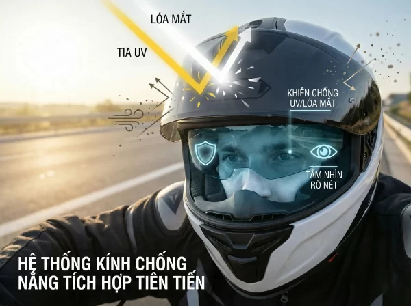 Tác dụng thực tế của mũ bảo hiểm khi đi xe máy