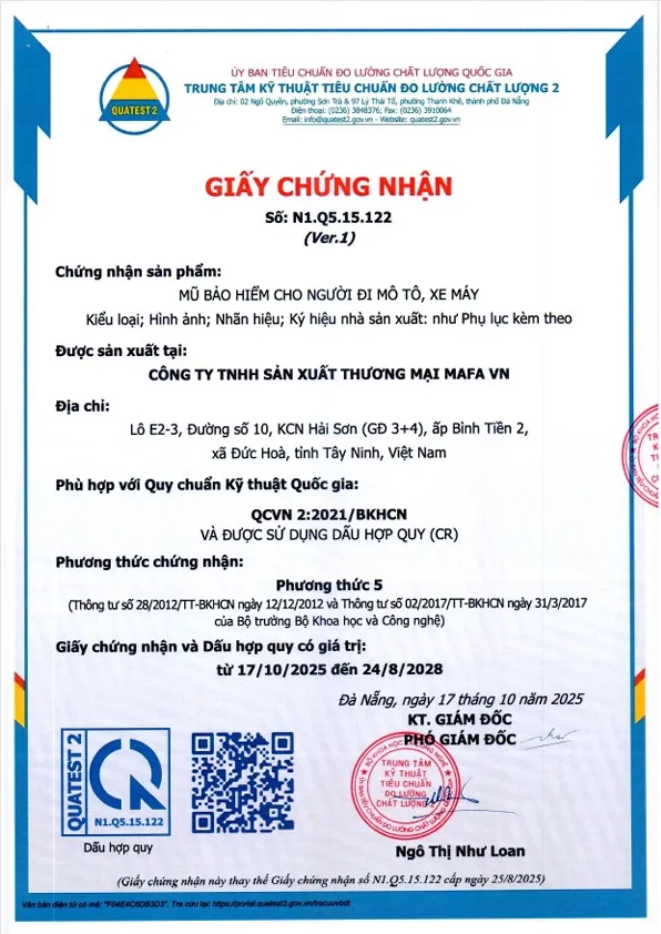 chứng nhận qcnv 2025