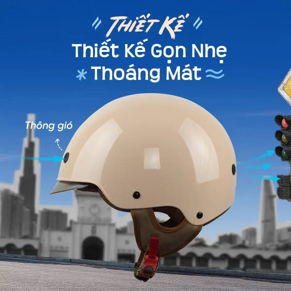 Mũ bảo hiểm nửa đầu Royal M239