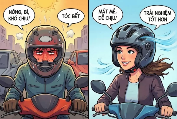 Mũ bảo hiểm thoáng khí ngày càng được quan tâm