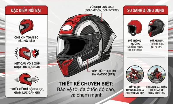 Mũ bảo hiểm xe đua