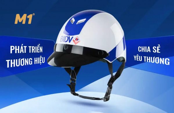 Mũ bảo hiểm in logo