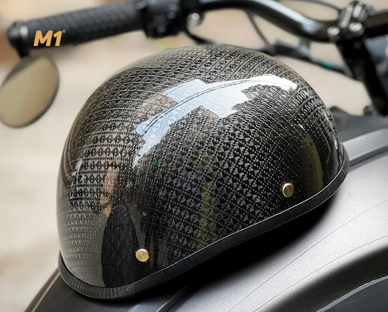 Mũ bảo hiểm carbon nửa đầu