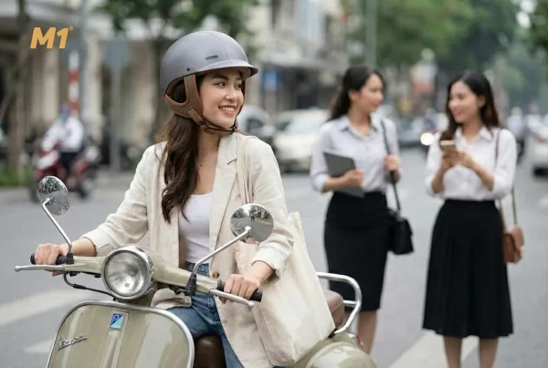 Vì sao mũ bảo hiểm nửa đầu nữ ngày càng được ưa chuộng