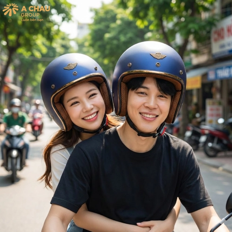 Nón bảo hiểm cặp đôi Asia MT124