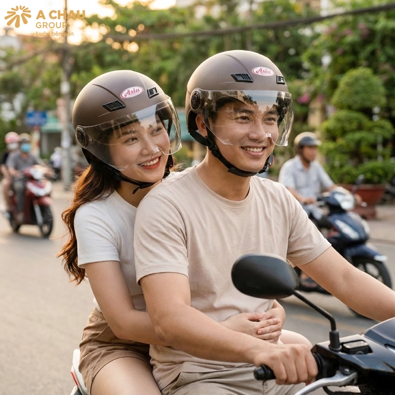 Nón bảo hiểm cặp đôi Asia MT106K