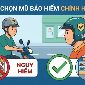 Không nên mua mũ bảo hiểm siêu nhẹ trôi nổi ngoài chợ