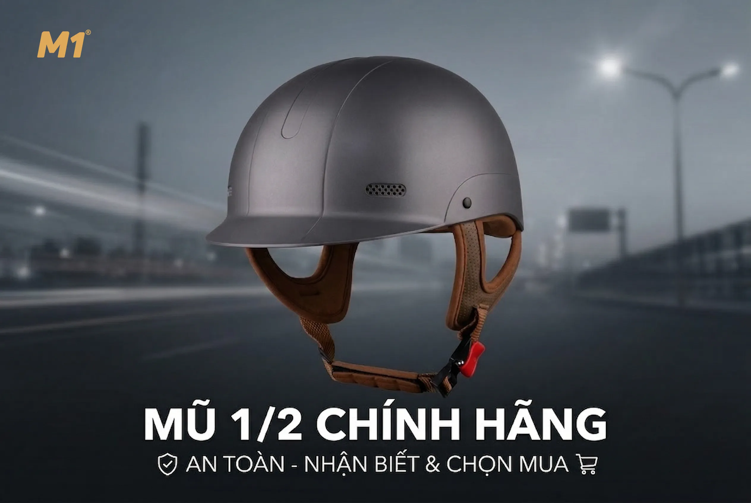 Mũ bảo hiểm 1/2 chính hãng là gì và cách chọn mua