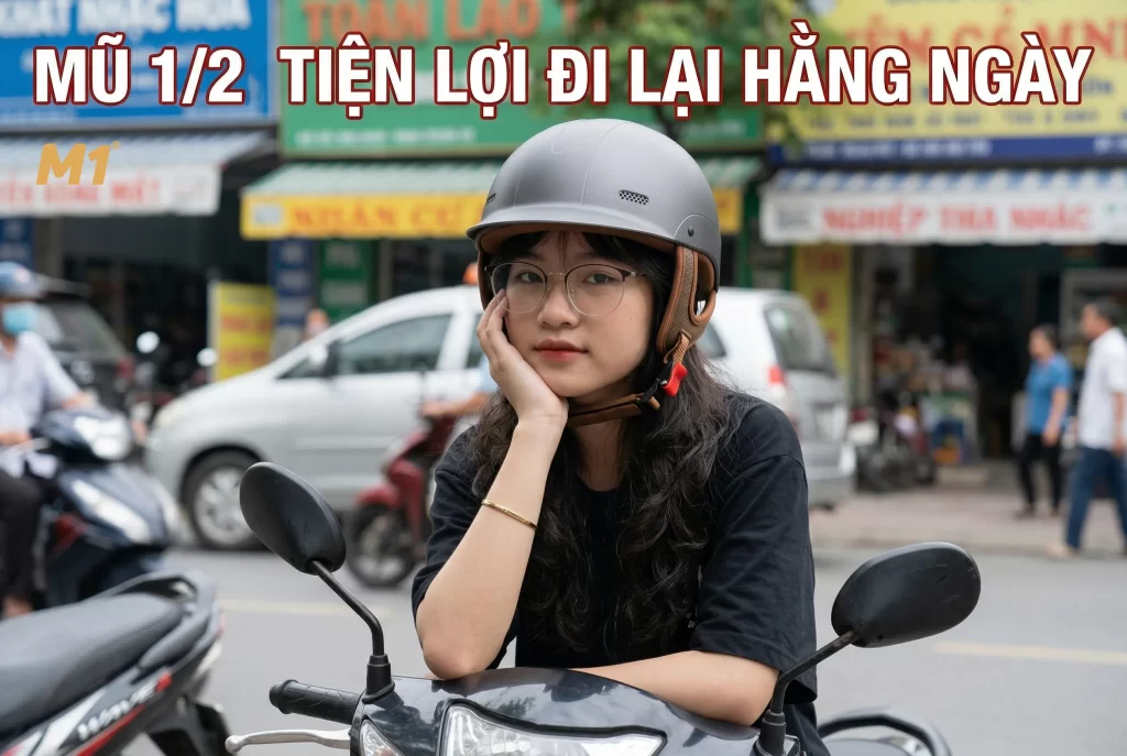 Mũ bảo hiểm 1/2 là gì?