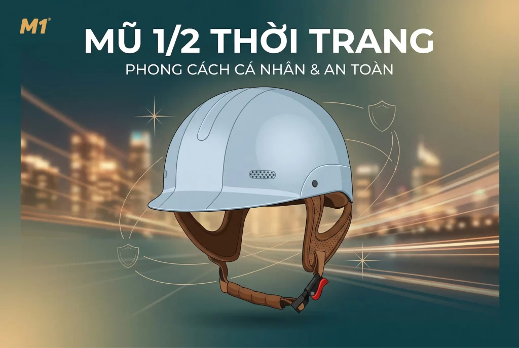 Mũ bảo hiểm 1/2 thời trang là gì?
