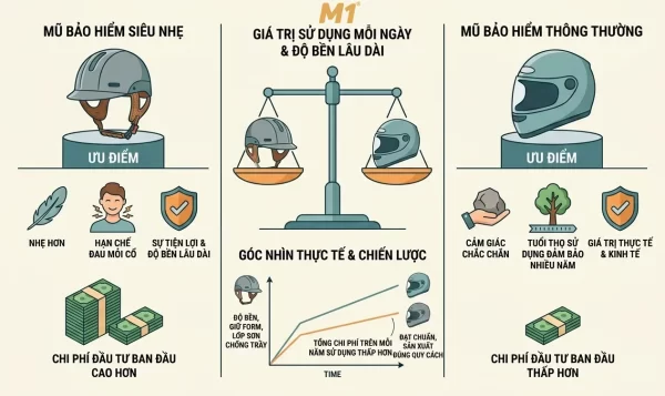 So sánh chi phí dài hạn và giá trị sử dụng