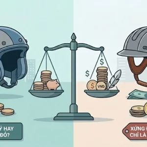 So sánh giá mũ bảo hiểm siêu nhẹ và mũ bỏa hiểm thông thường