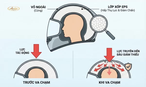 Xốp mũ bảo hiểm là gì và vì sao nó quan trọng