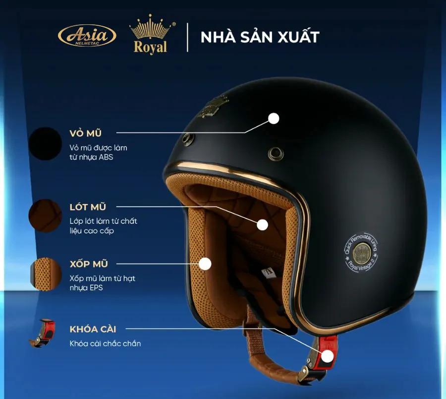 Mũ bảo hiểm 3/4 M20C