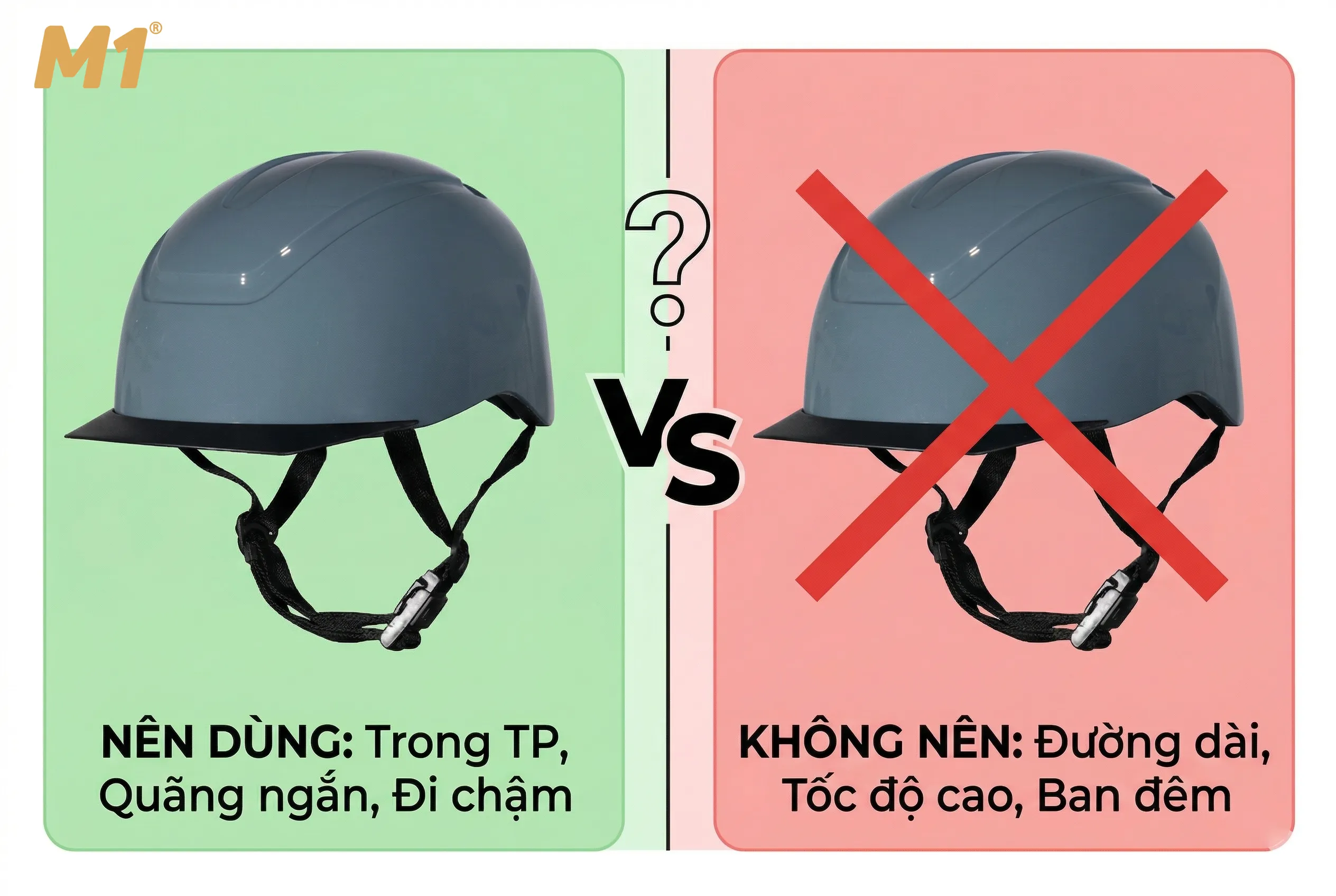 Khi nào nên và không nên sử dụng mũ nửa đầu