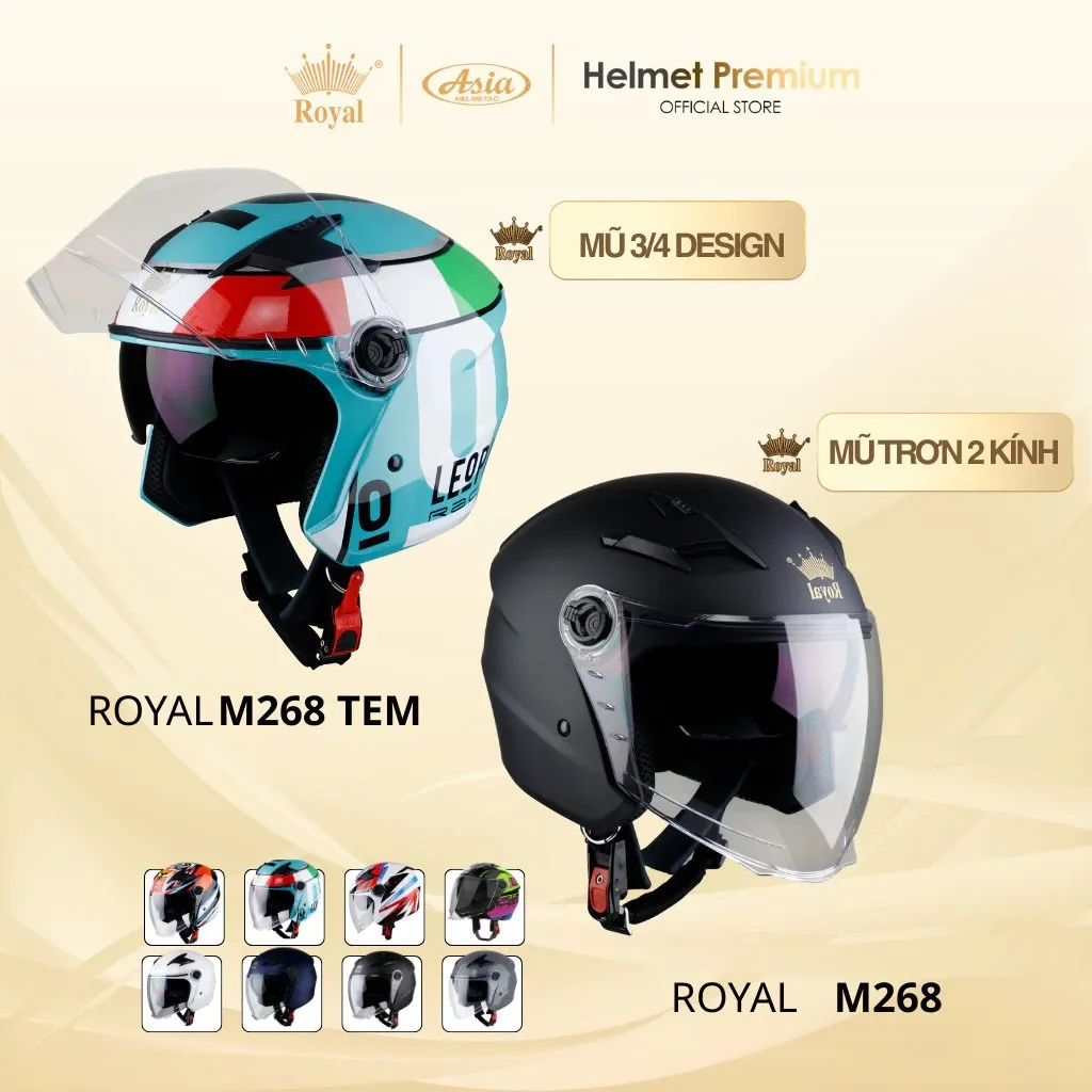 Mũ bảo hiểm Royal M268