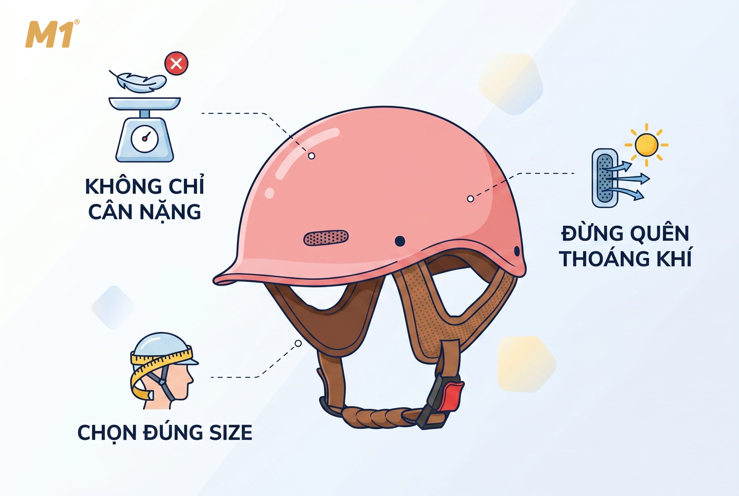 Những sai lầm thường gặp khi mua mũ bảo hiểm nhẹ