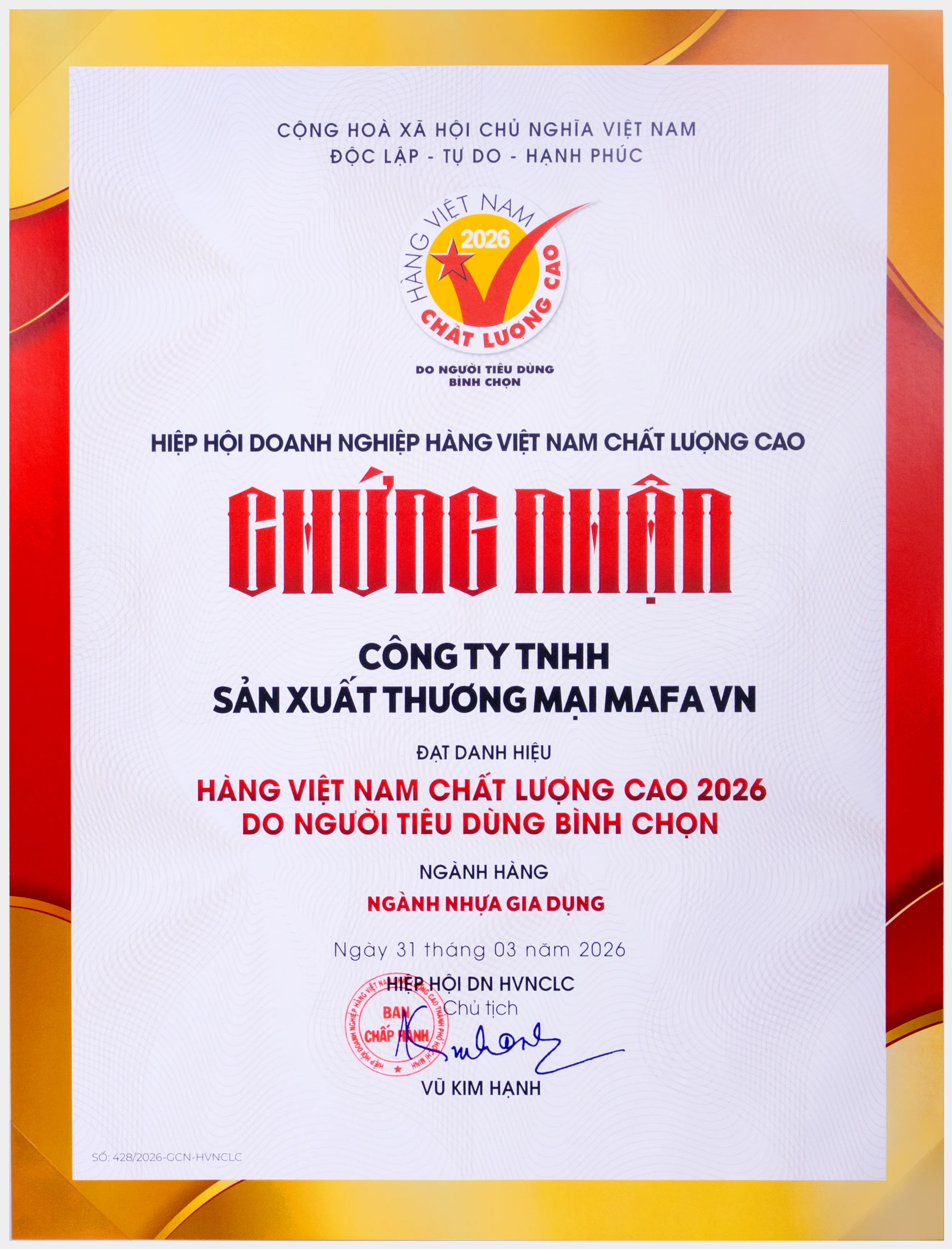 hàng Việt Nam chất lượng cao