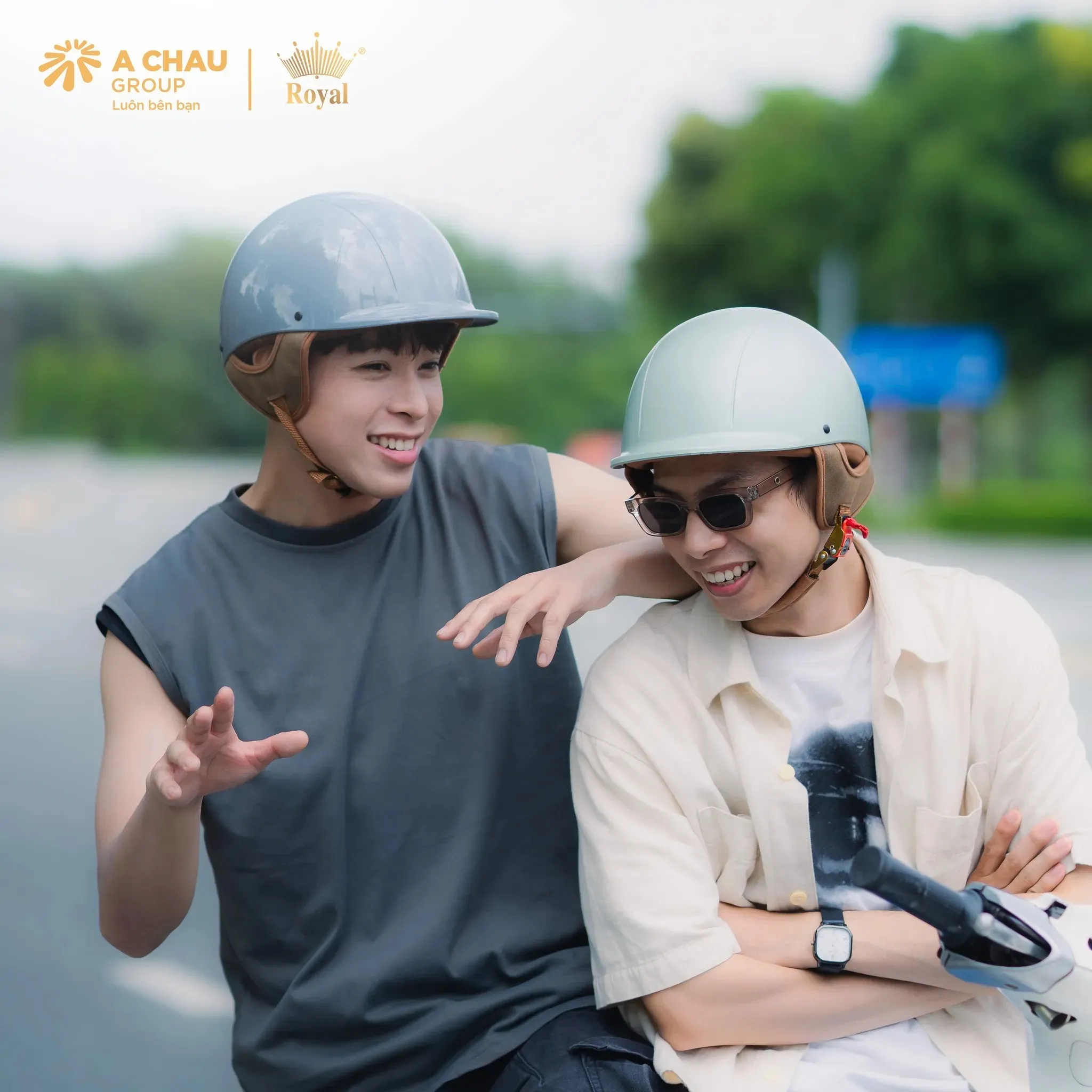 Mũ bảo hiểm phong cách trẻ trung