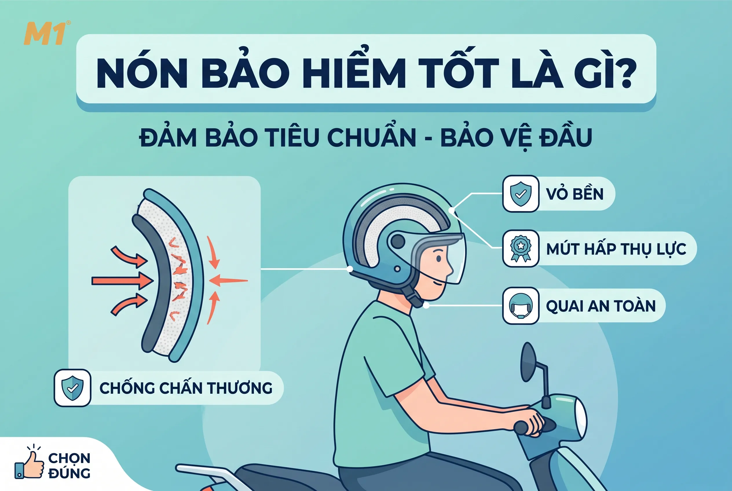 Nón bảo hiểm tốt là gì và vì sao quan trọng