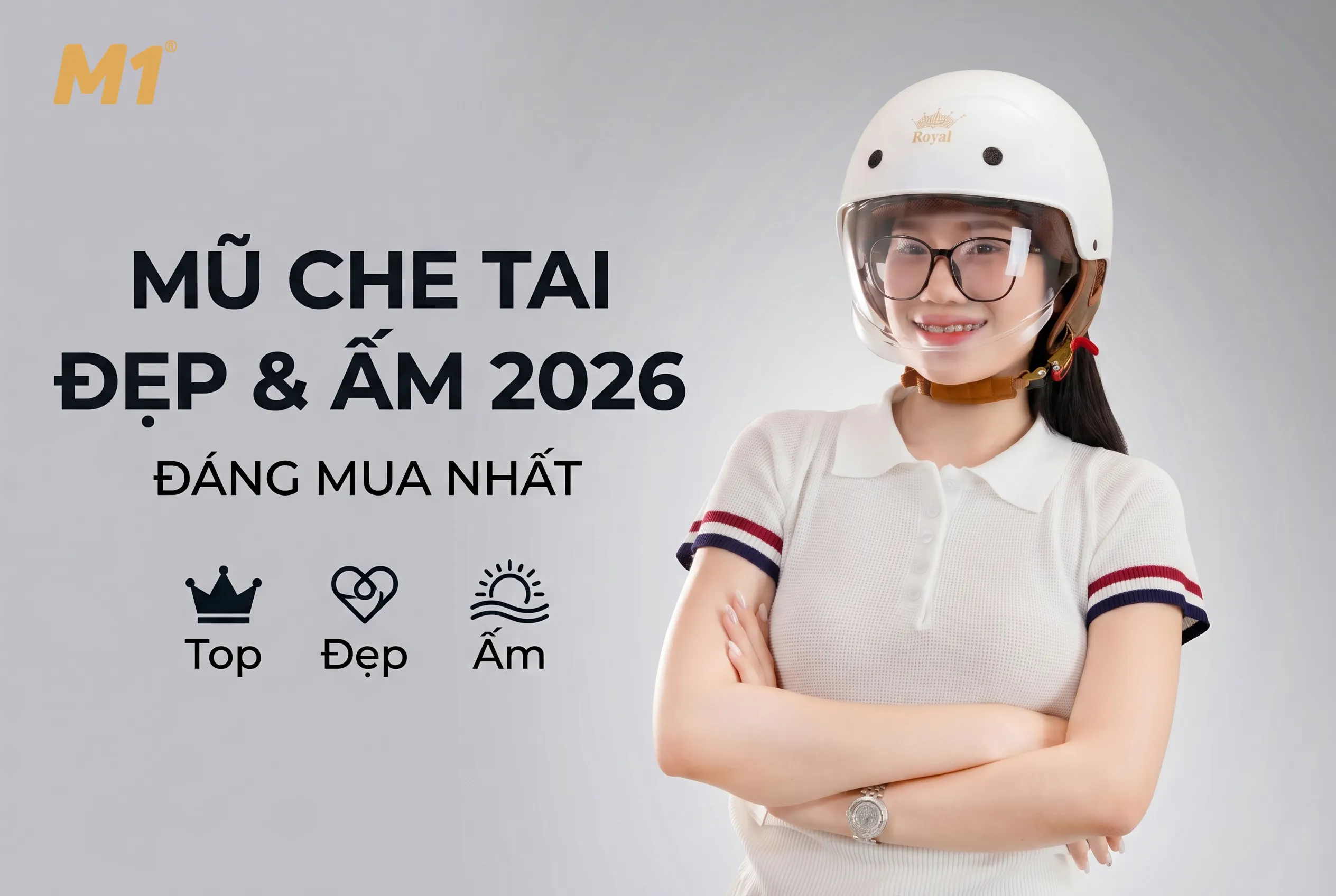 Top mẫu mũ bảo hiểm che tai đẹp, ấm, đáng mua 2026