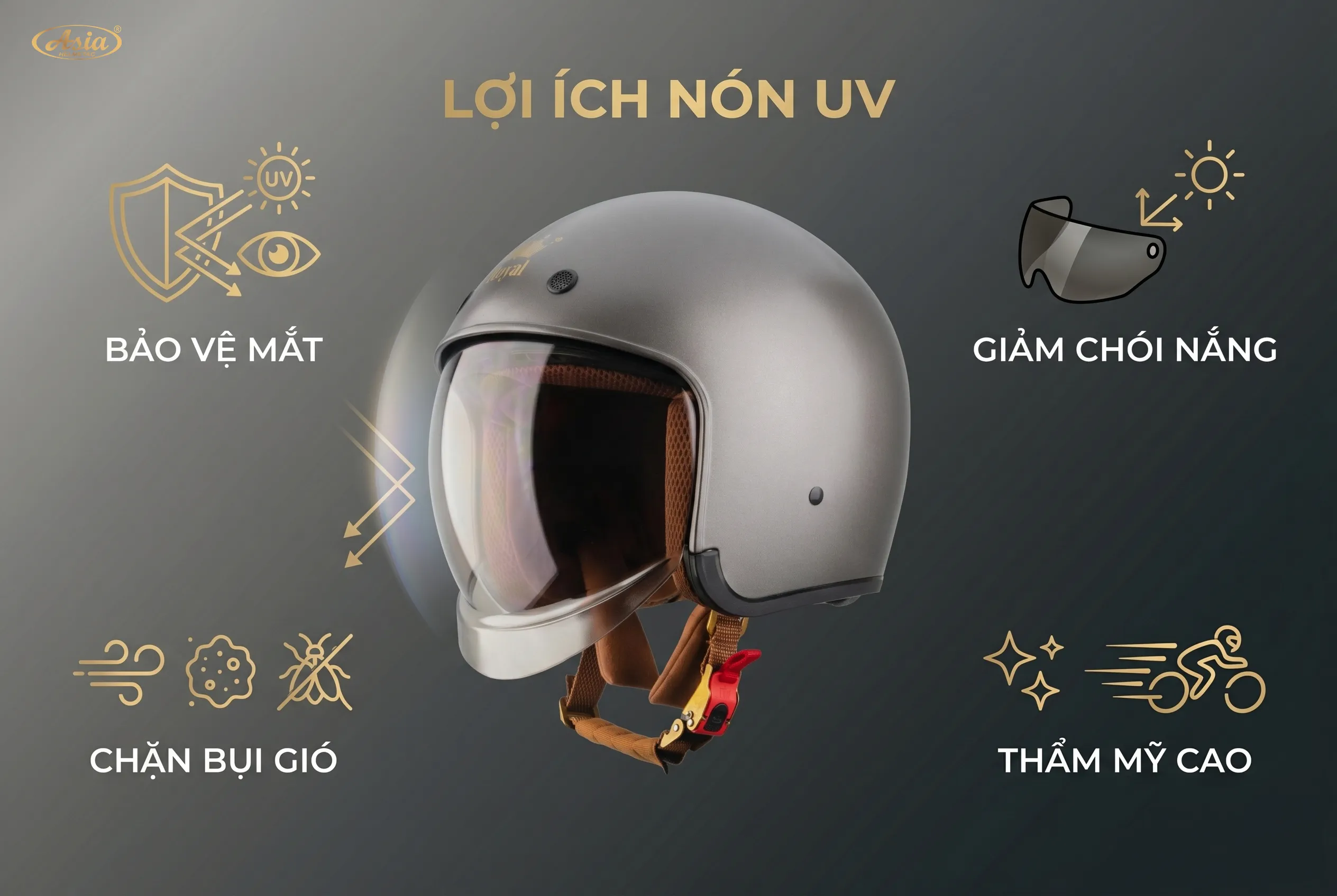 Vì sao nên sử dụng nón bảo hiểm chống tia UV