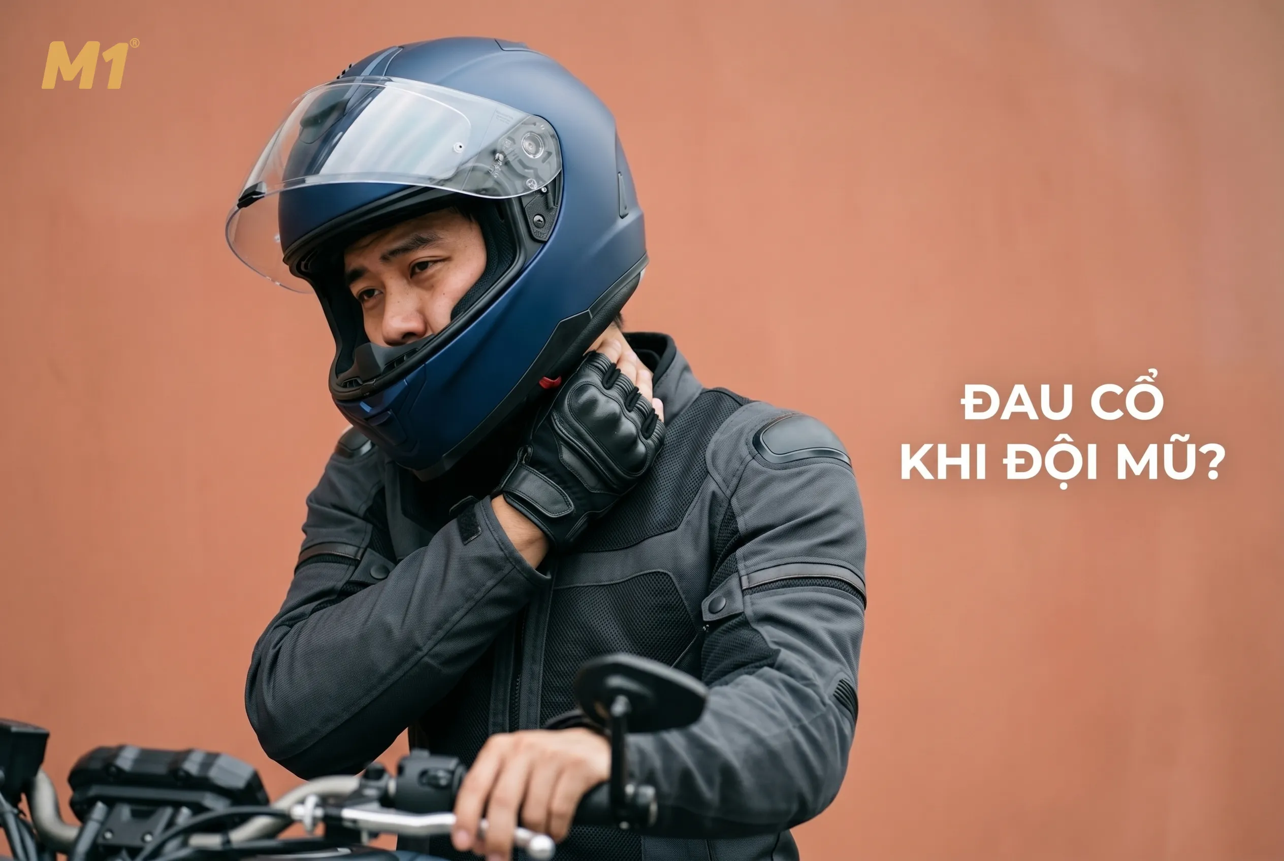 Đội mũ bảo hiểm bị đau cổ có phải tình trạng phổ biến