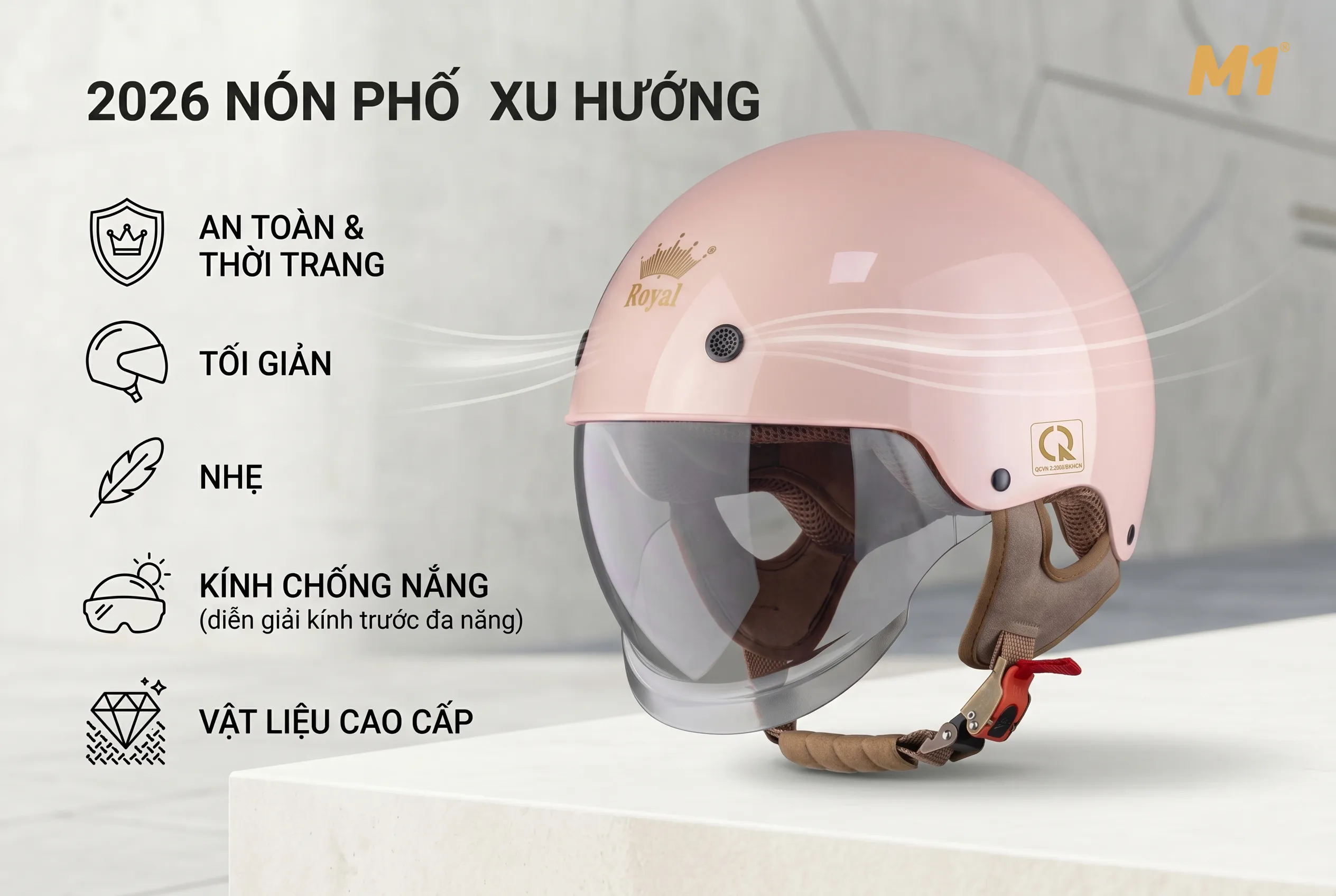 Xu hướng lựa chọn nón bảo hiểm đi phố năm 2026