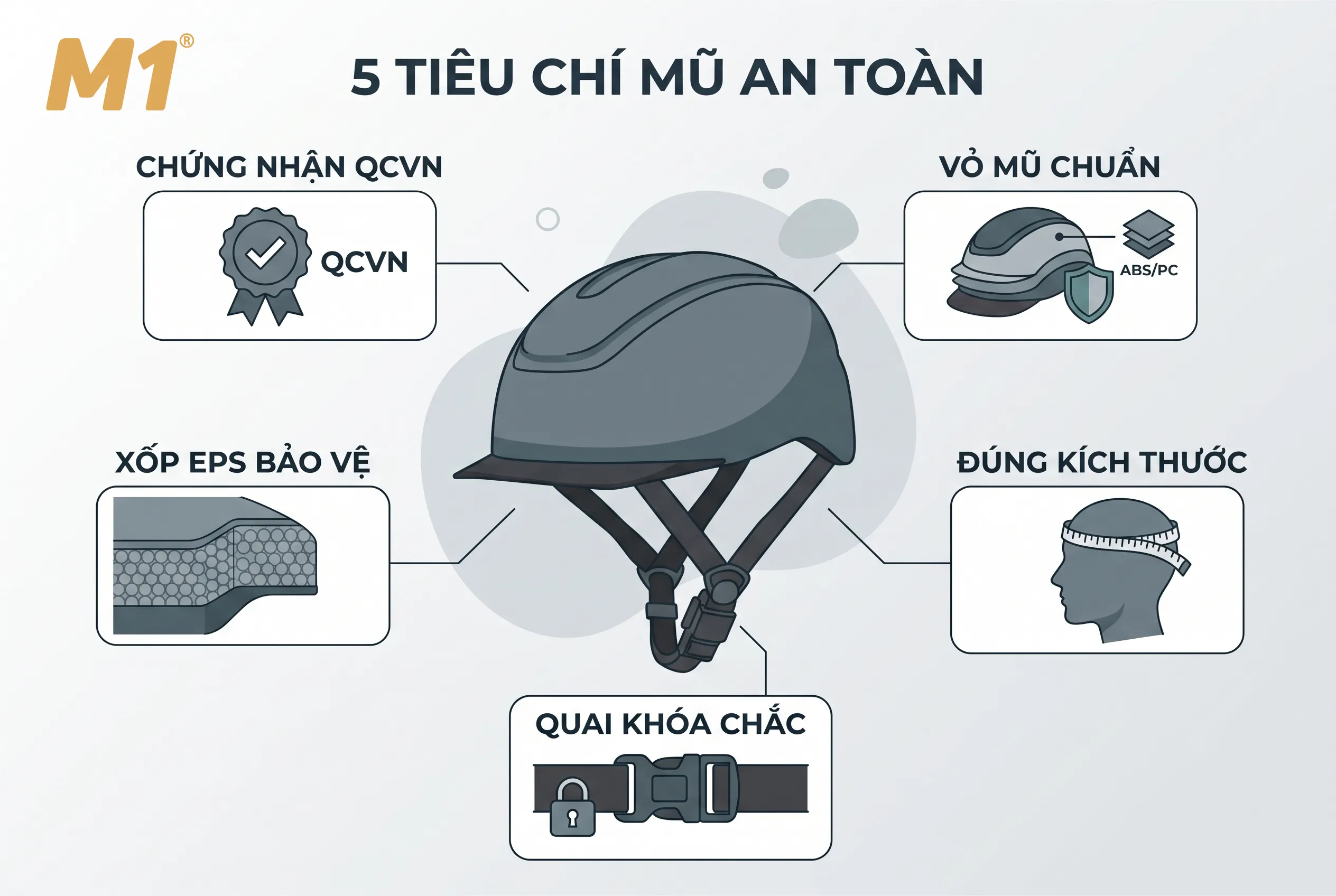 5 tiêu chí chọn mũ bảo hiểm siêu nhẹ an toàn cho phụ nữ và trẻ em