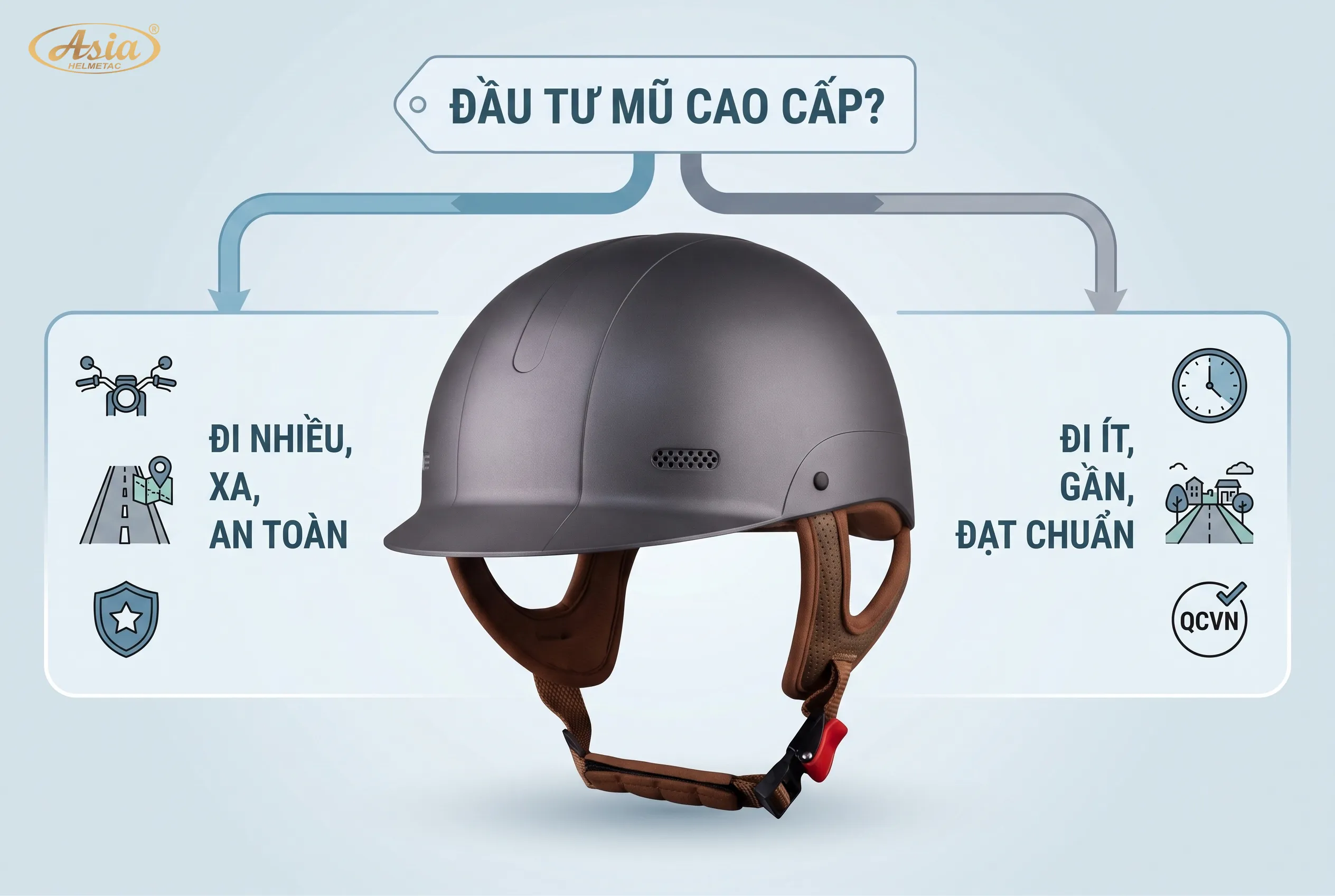 Có nên đầu tư mũ bảo hiểm siêu nhẹ cao cấp