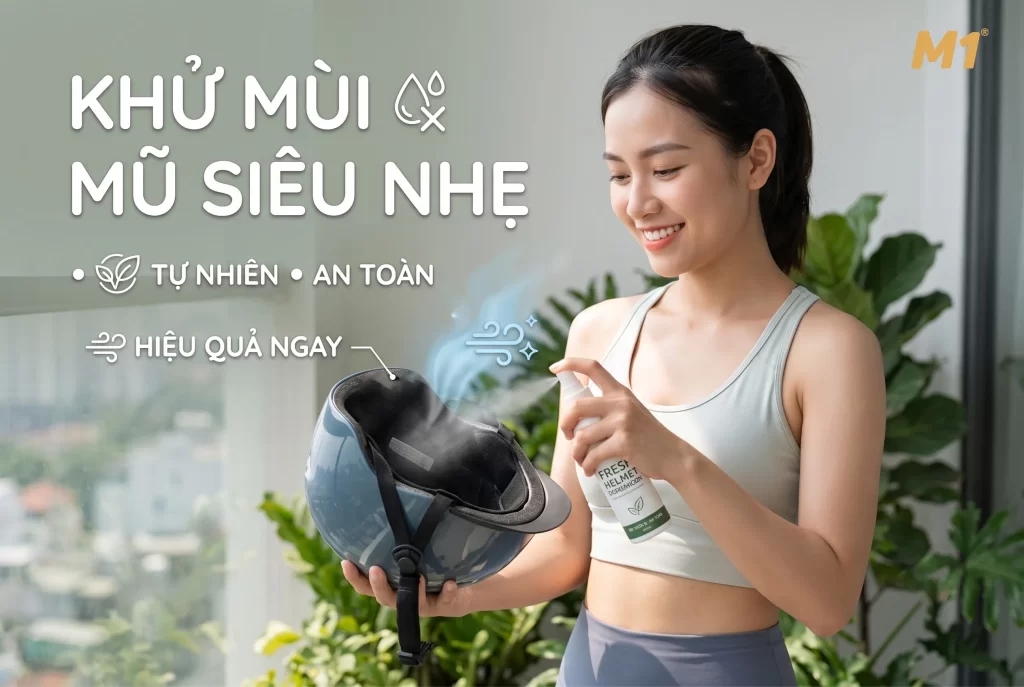 Làm thế nào để khử mùi hôi trong mũ bảo hiểm siêu nhẹ hiệu quả và an toàn