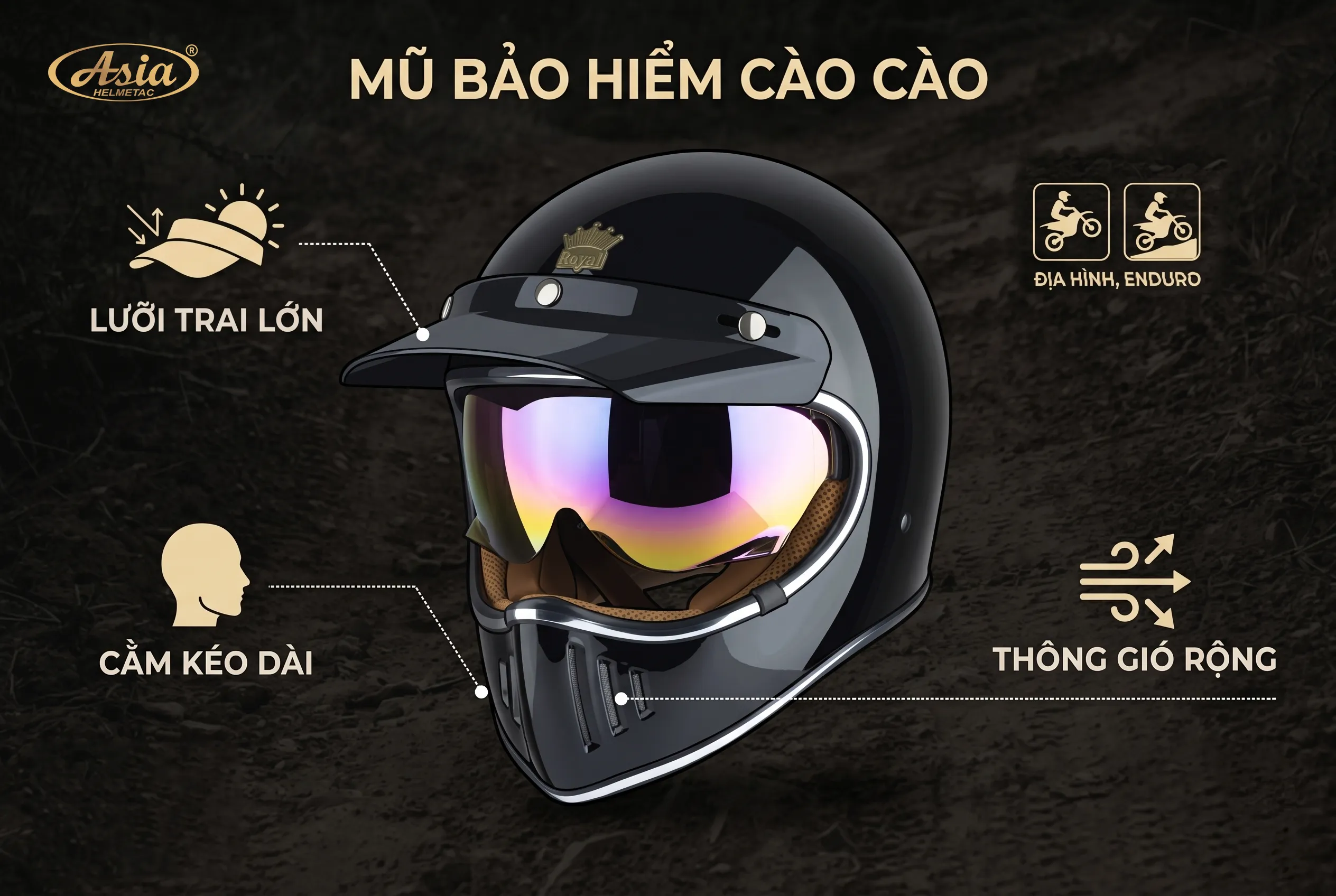Vì sao mũ bảo hiểm cào cào ngày càng được ưa chuộng