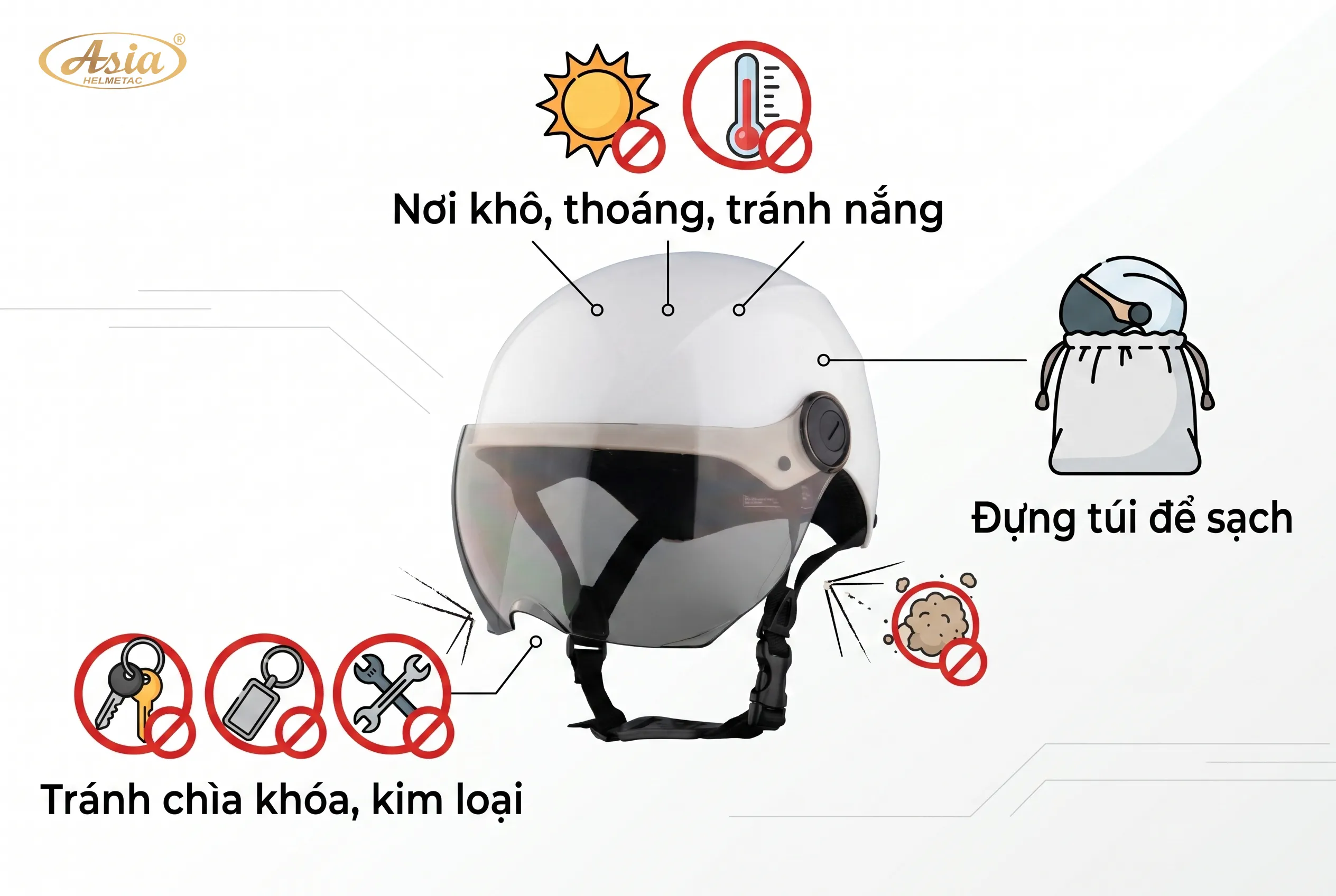 Cách bảo quản mũ trắng để tránh xỉn màu