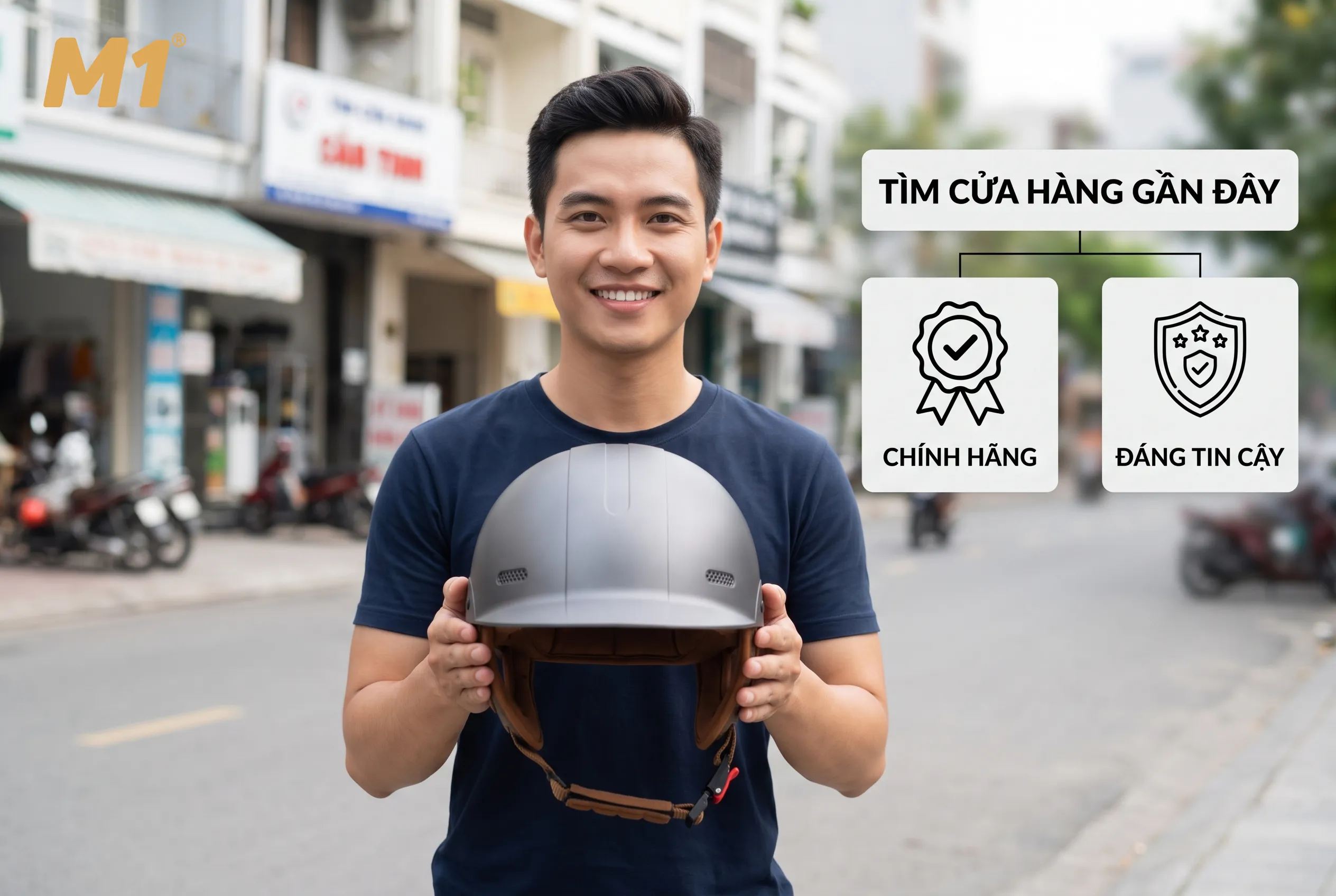 Cửa hàng bán mũ bảo hiểm gần đây chính hãng và đáng tin cậy