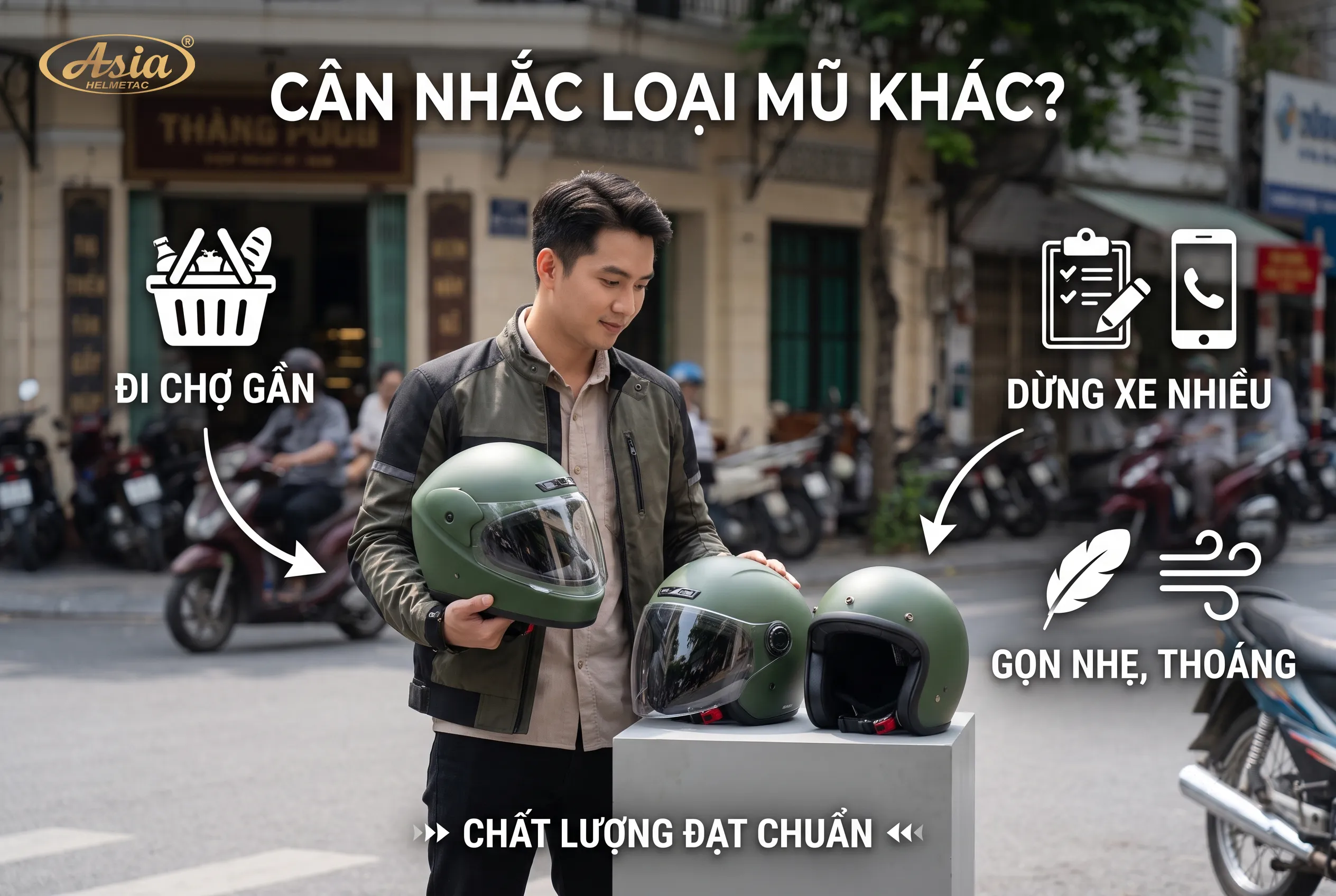 Khi nào có thể cân nhắc loại mũ khác