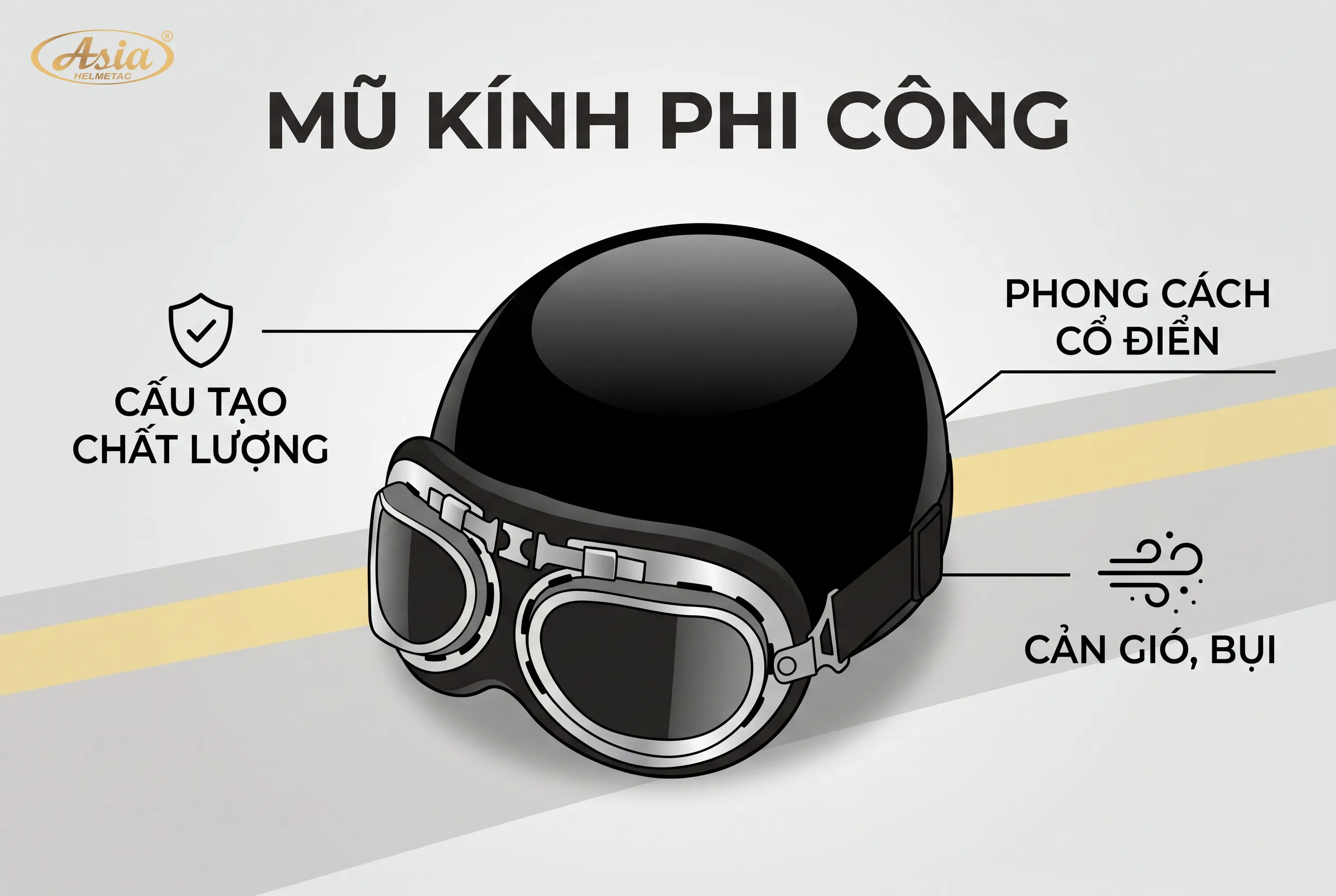 Mũ bảo hiểm kính phi công là gì