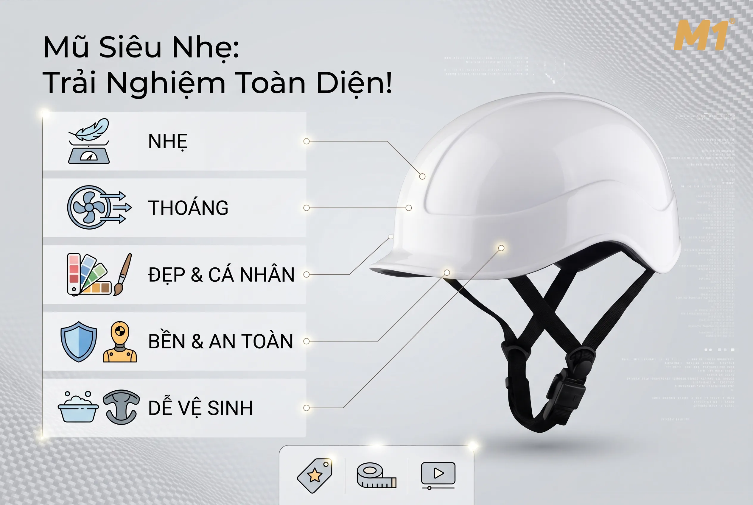 Mũ bảo hiểm siêu nhẹ có thực sự là xu hướng dài hạn