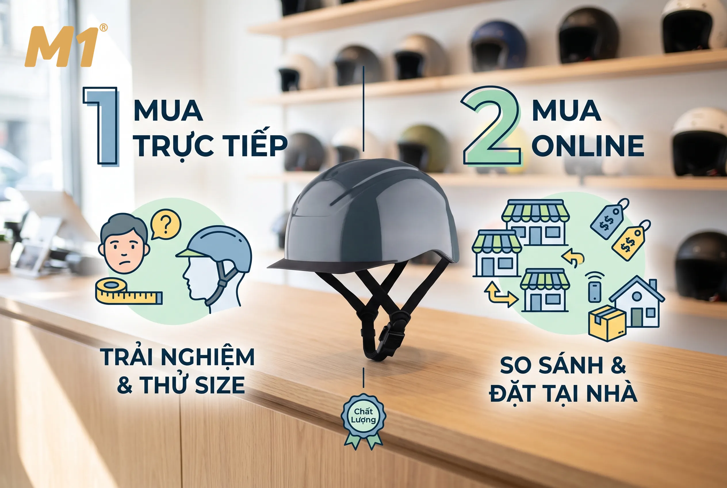 Mua trực tiếp hay mua online khi tìm cửa hàng gần đây