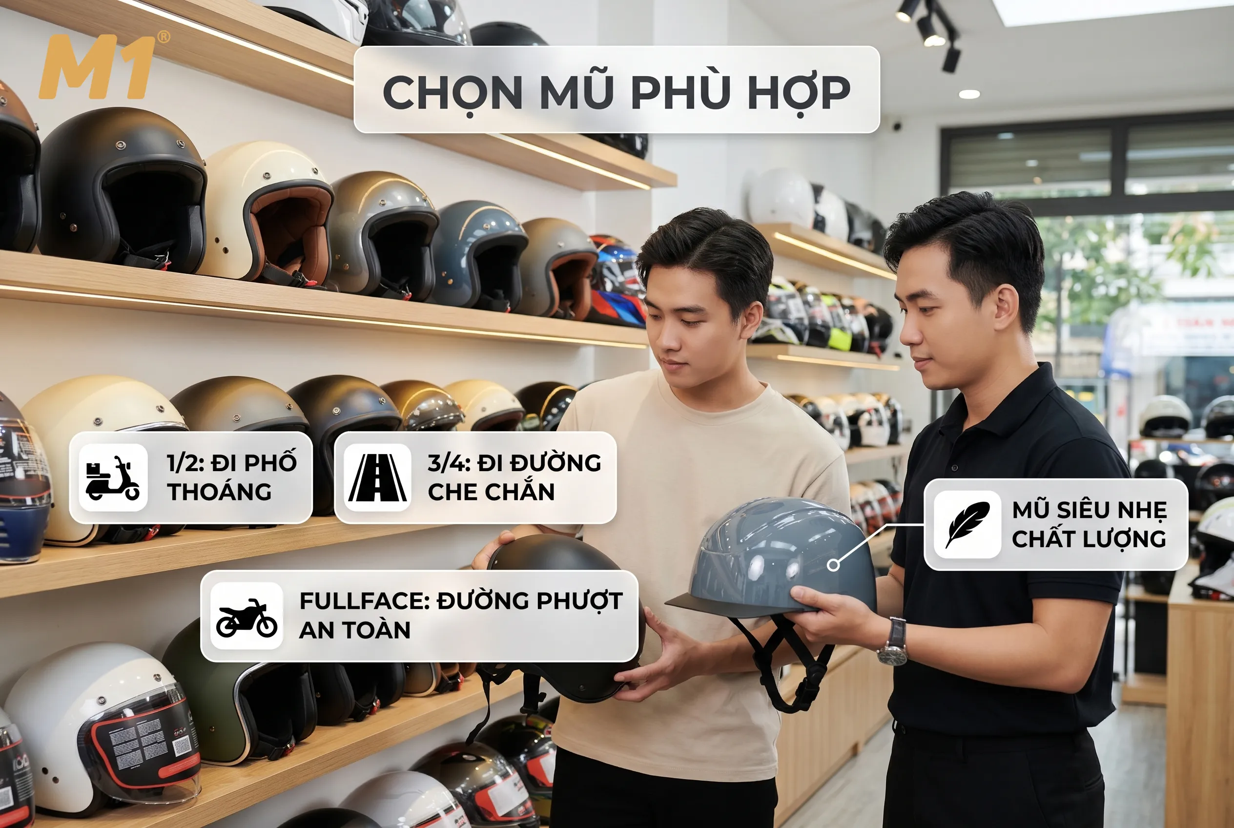 Nên mua loại mũ nào tại cửa hàng gần bạn