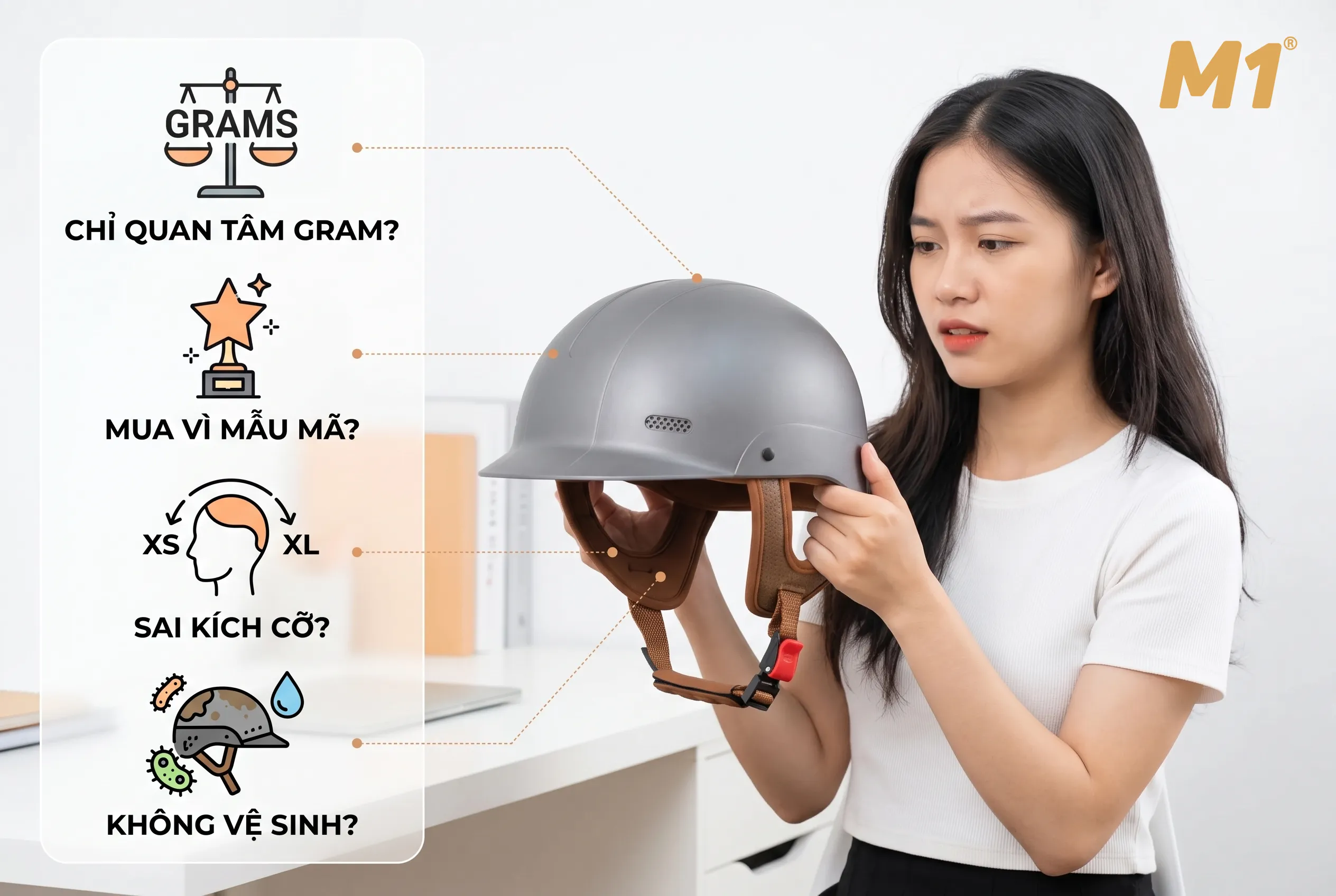 Những sai lầm khi mua mũ bảo hiểm siêu nhẹ