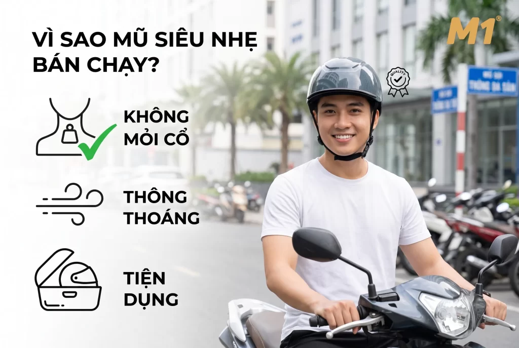 Vì sao doanh số mũ bảo hiểm siêu nhẹ tăng trưởng mạnh
