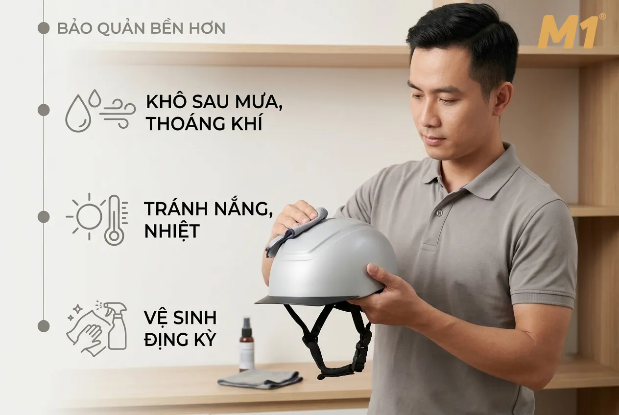 Cách bảo quản để mũ sử dụng bền hơn