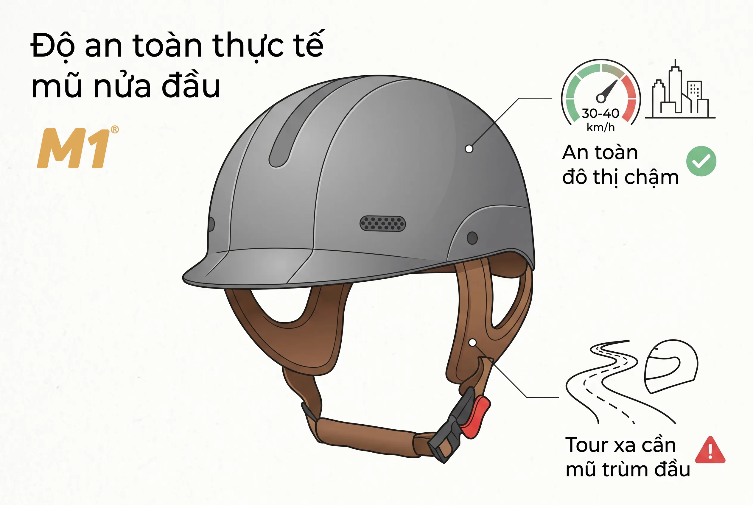 Đánh giá độ an toàn thực tế của mũ bảo hiểm giá rẻ chính hãng