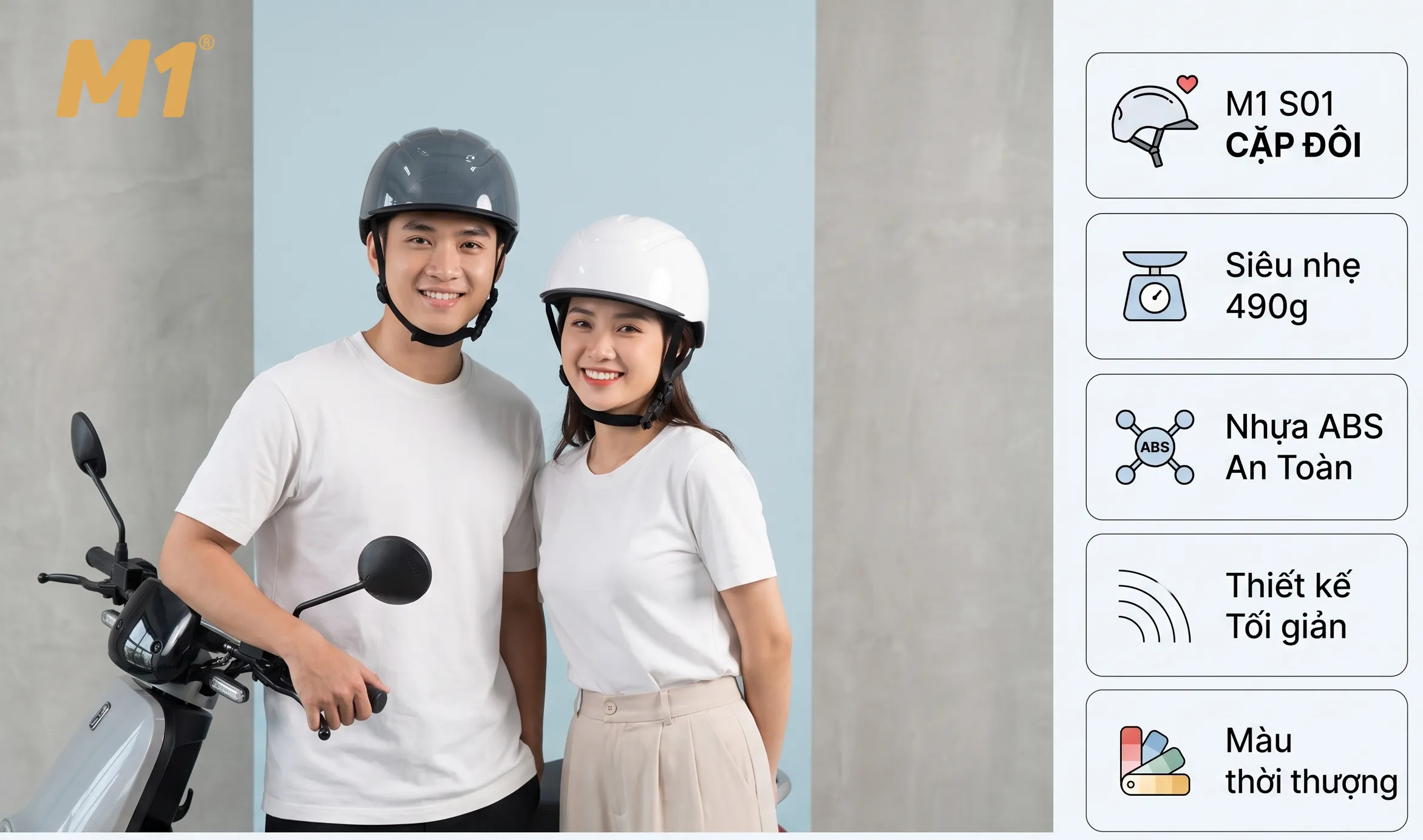 Mũ bảo hiểm M1 S01