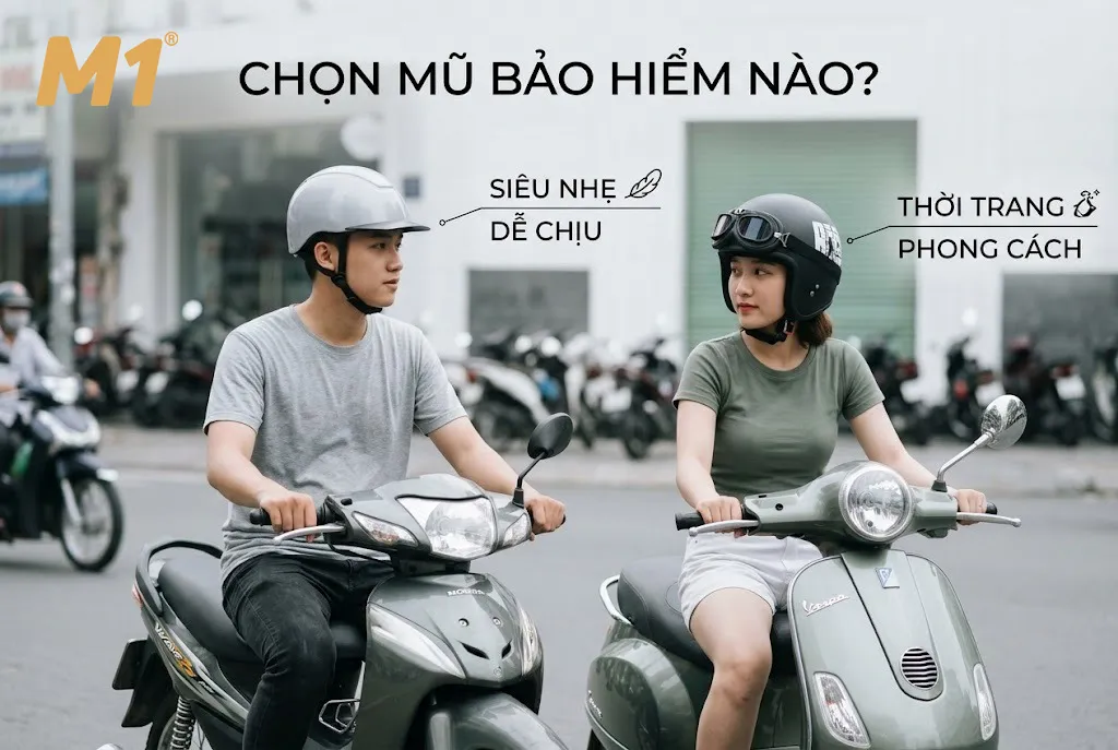 Mũ bảo hiểm siêu nhẹ vs mũ bảo hiểm thời trang nên chọn loại nào