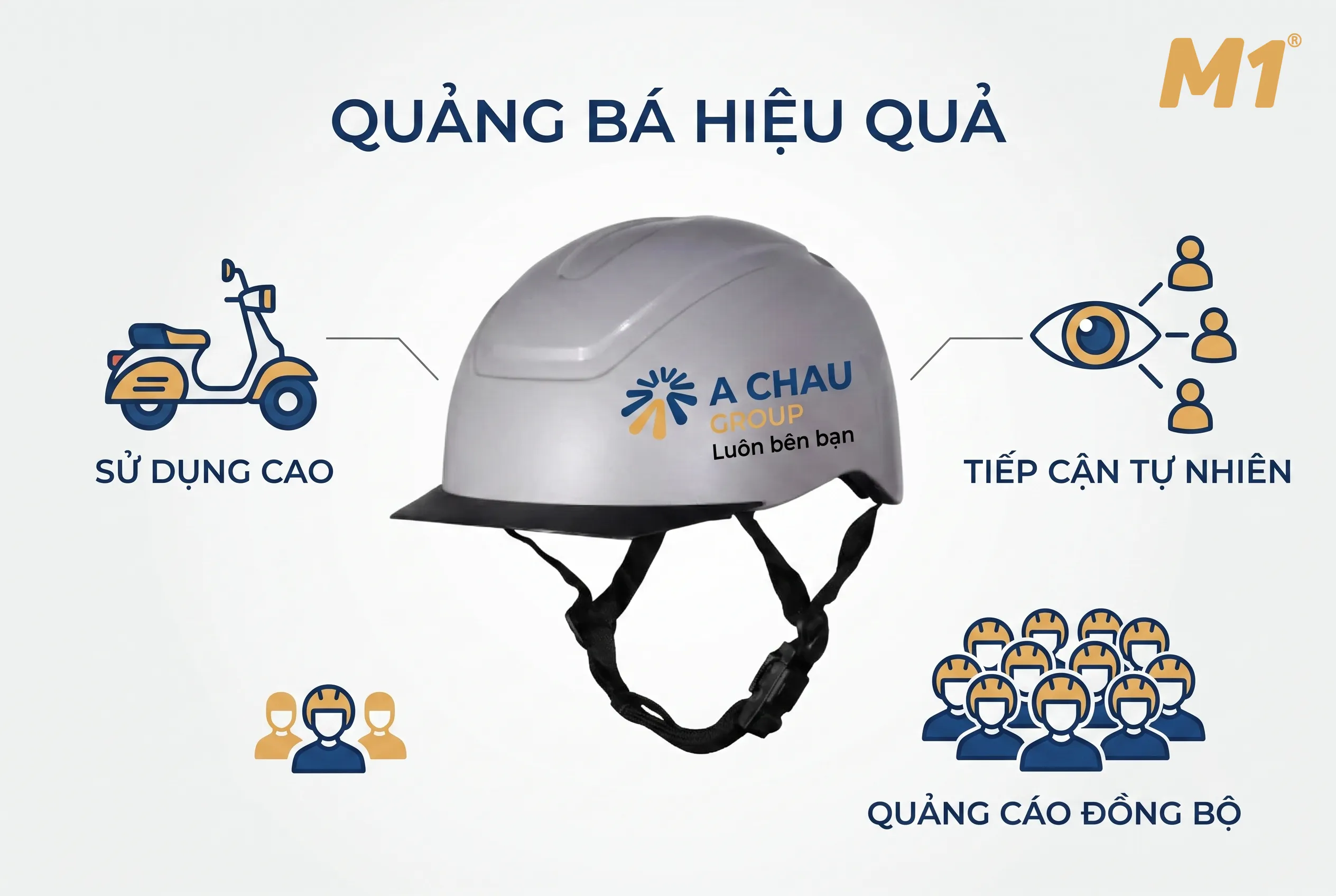 Vì sao nên chọn mũ bảo hiểm siêu nhẹ làm quà tặng quảng bá thương hiệu
